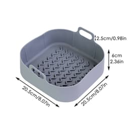 image-Air Fryer Silicone Pot Reusable Nonstick Bakeware Basket
