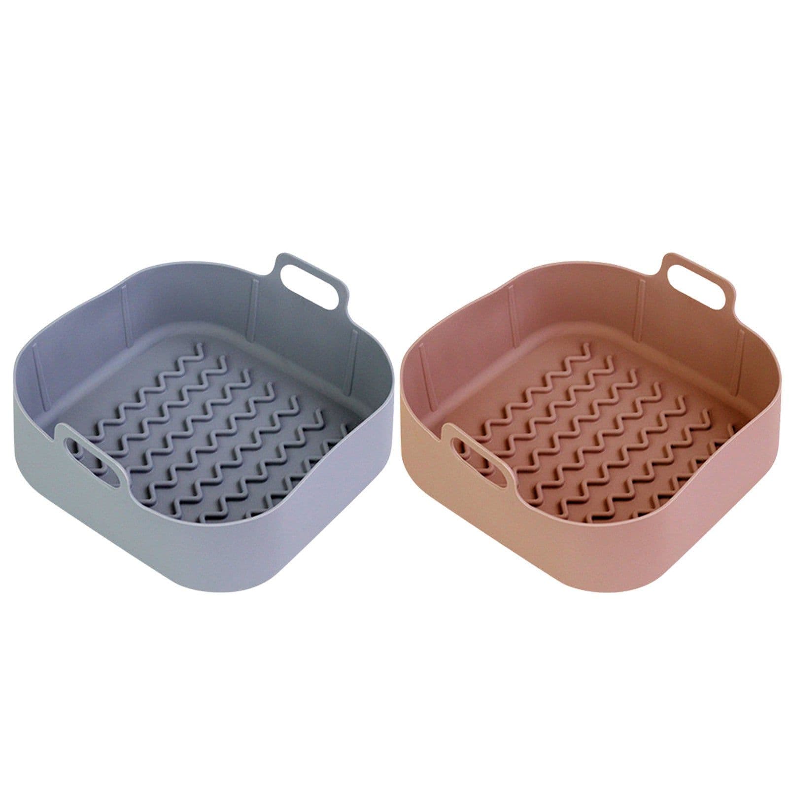 image-Air Fryer Silicone Pot Reusable Nonstick Bakeware Basket