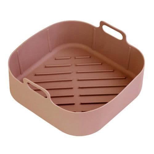 image-Air Fryer Silicone Pot Reusable Nonstick Bakeware Basket