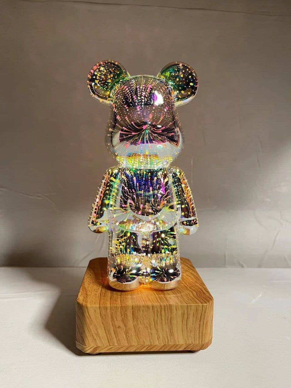 image-Violent Bear 3D Fireworks LED Night Light USB Table Lamp