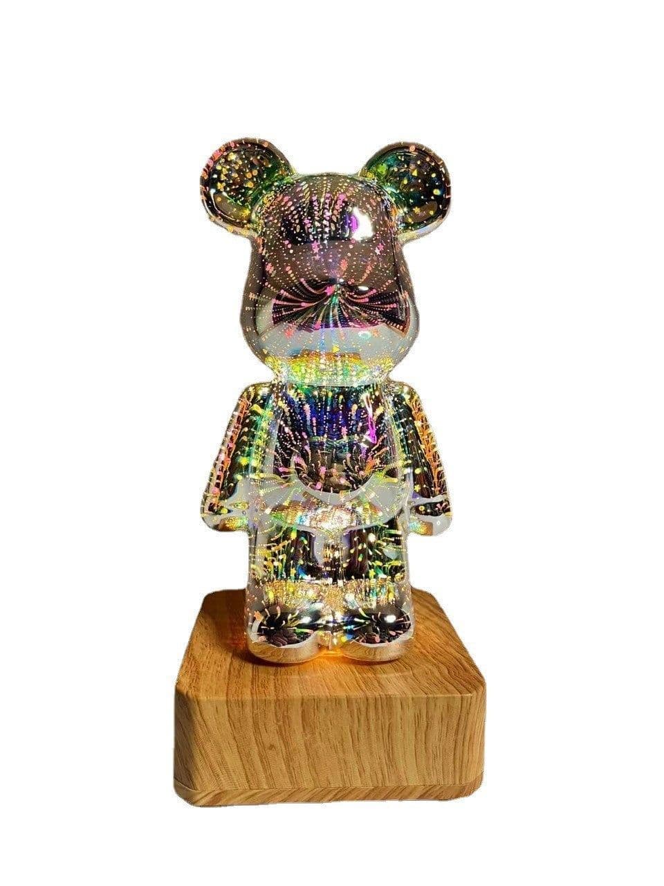 image-Violent Bear 3D Fireworks LED Night Light USB Table Lamp
