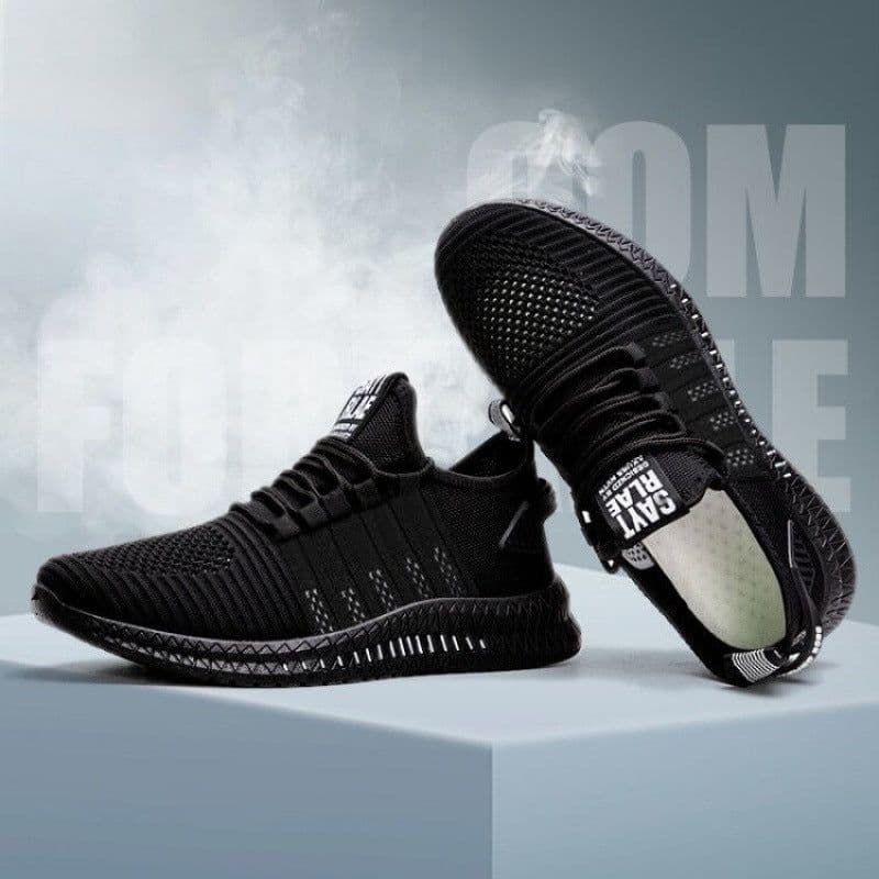 image-PLAYYOUNG Men's Breathable Mesh Woven Casual Sports Shoes