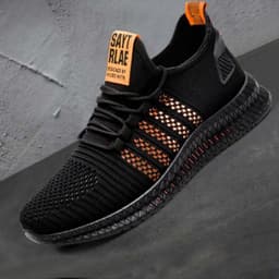 image-PLAYYOUNG Men's Breathable Mesh Woven Casual Sports Shoes