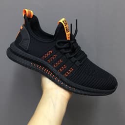 image-PLAYYOUNG Men's Breathable Mesh Woven Casual Sports Shoes