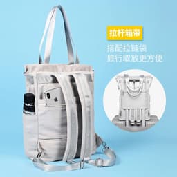 image-Women's Casual Polyester Backpack with Laptop Compartment Waterproof
