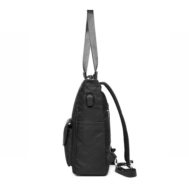 image-Women's Casual Polyester Backpack with Laptop Compartment Waterproof