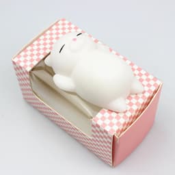 image-Cat Dumpling Squeeze Toy TPR Stress Relief Vent Toy Yellow
