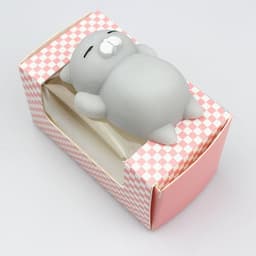 image-Cat Dumpling Squeeze Toy TPR Stress Relief Vent Toy Yellow
