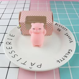 image-Cat Dumpling Squeeze Toy TPR Stress Relief Vent Toy Yellow