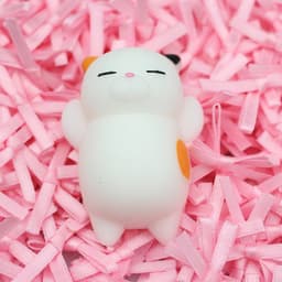 image-Cat Dumpling Squeeze Toy TPR Stress Relief Vent Toy Yellow