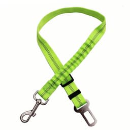 image-Pet Car Safety Seat Belt Leash with Reflective Elastic Rope Gray