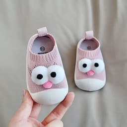 image-Hanni Bear Toddler Shoes Soft Sole Cotton Knitted Indoor Shoes
