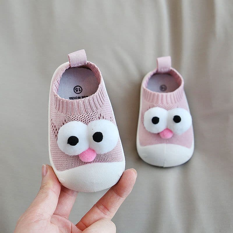 image-Hanni Bear Toddler Shoes Soft Sole Cotton Knitted Indoor Shoes