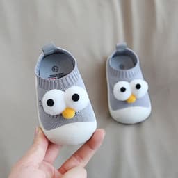 image-Hanni Bear Toddler Shoes Soft Sole Cotton Knitted Indoor Shoes
