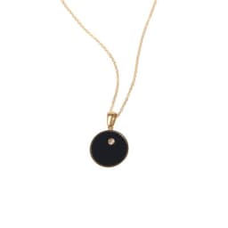 image-Double-Sided Sun Necklace Titanium Steel Pendant Gold
