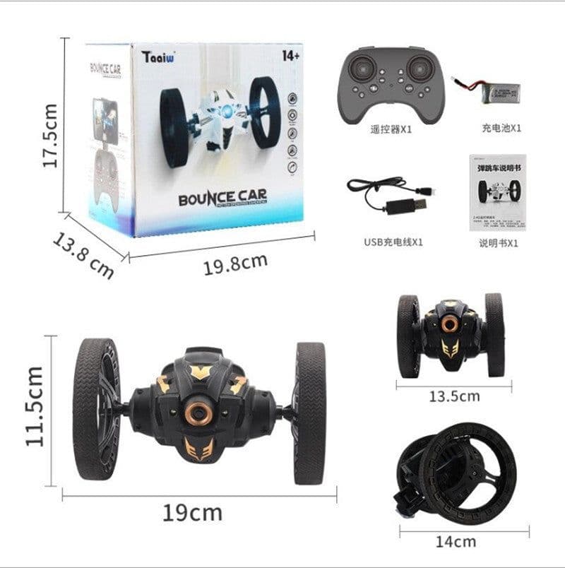 image-Remote Control Stunt Bounce Car for Kids Ages 7-14