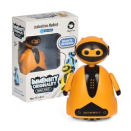 image-Golden Light Line Following Robot Car Toy with Lights Electric