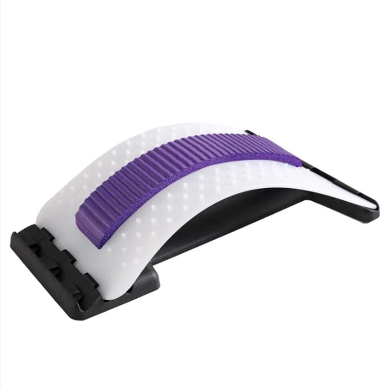 image-Lumbar Spine Stretcher and Massager for Back Pain Relief