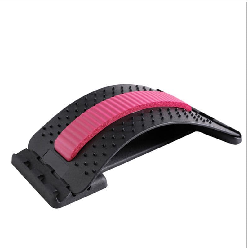image-Lumbar Spine Stretcher and Massager for Back Pain Relief