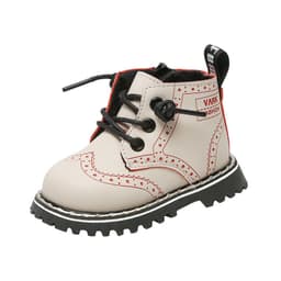 image-Mai Bu Xiong Kids High Top Leather Boots Non-Slip Soft Bottom 0-3 Years