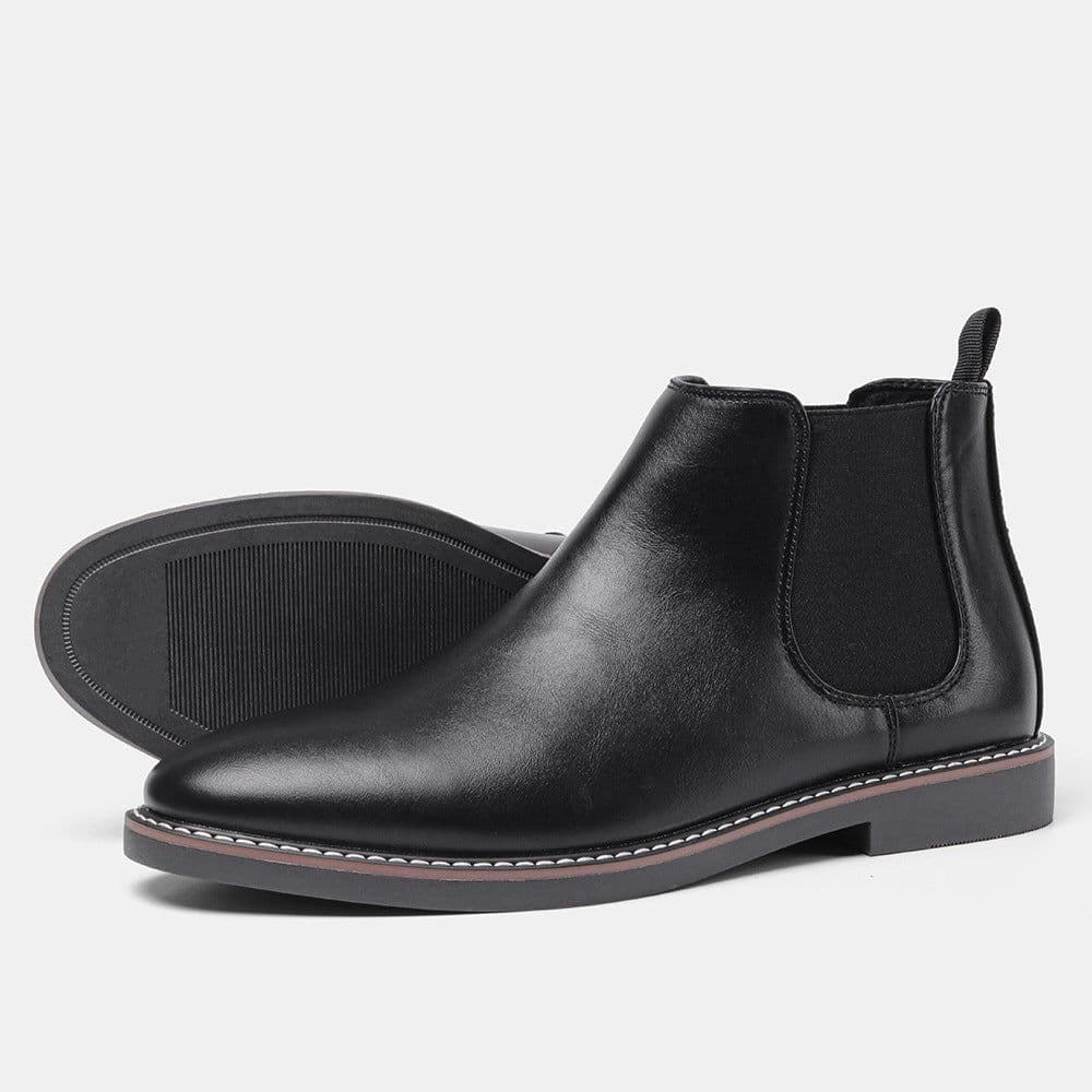image-Men's Chelsea Boots Rub Color Retro Martin Boots