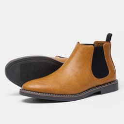 image-Men's Chelsea Boots Rub Color Retro Martin Boots