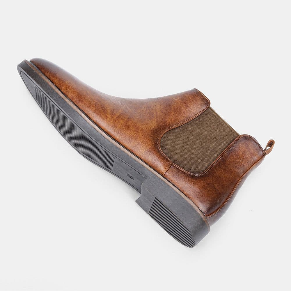 image-Men's Chelsea Boots Rub Color Retro Martin Boots