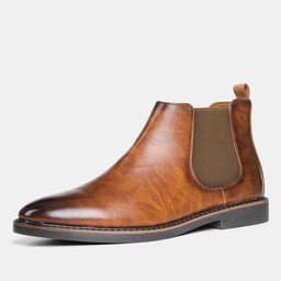 image-Men's Chelsea Boots Rub Color Retro Martin Boots
