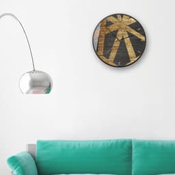 image-Zhongguo Times 14 Inch Round Wall Clock Metal Frame O105