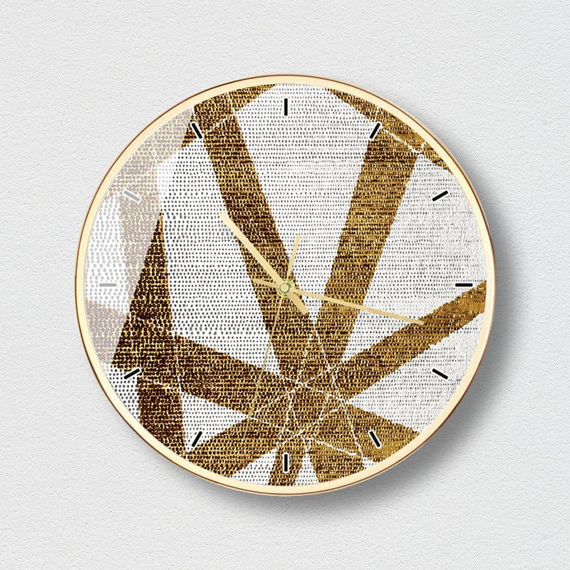 image-Zhongguo Times 14 Inch Round Wall Clock Metal Frame O105