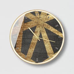 image-Zhongguo Times 14 Inch Round Wall Clock Metal Frame O105