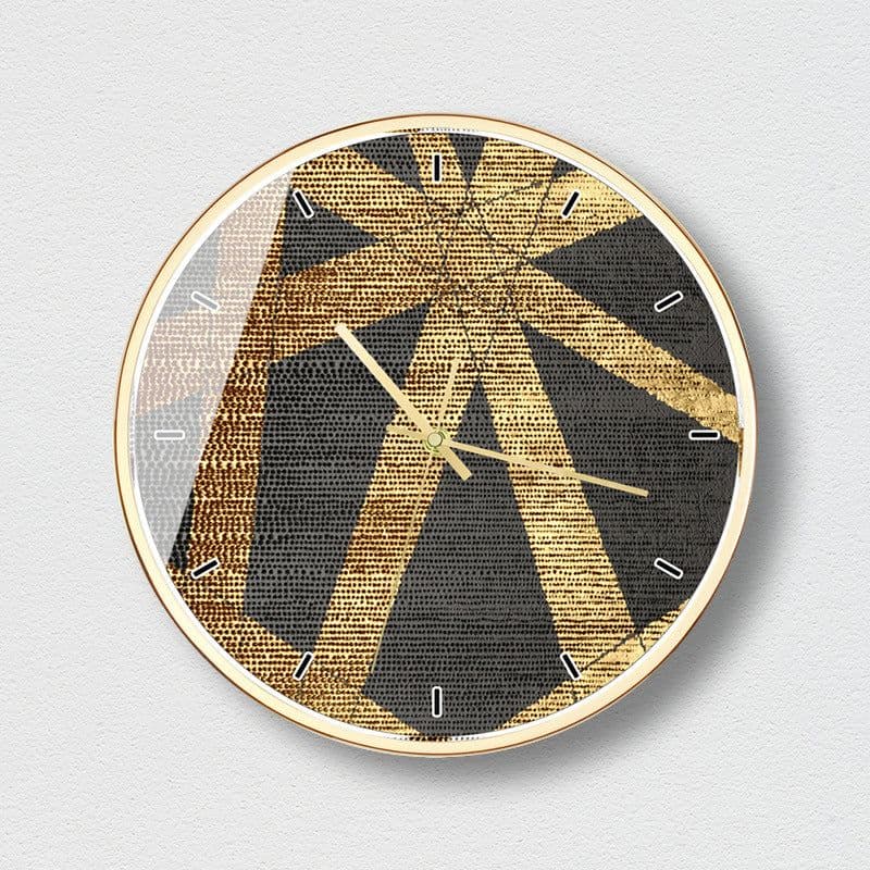 image-Zhongguo Times 14 Inch Round Wall Clock Metal Frame O105