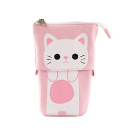 image-Korean Canvas Pencil Case Retractable Pen Holder Organizer