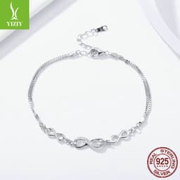 image-Ziyun S925 Sterling Silver Geometric Bracelet Women's Jewelry