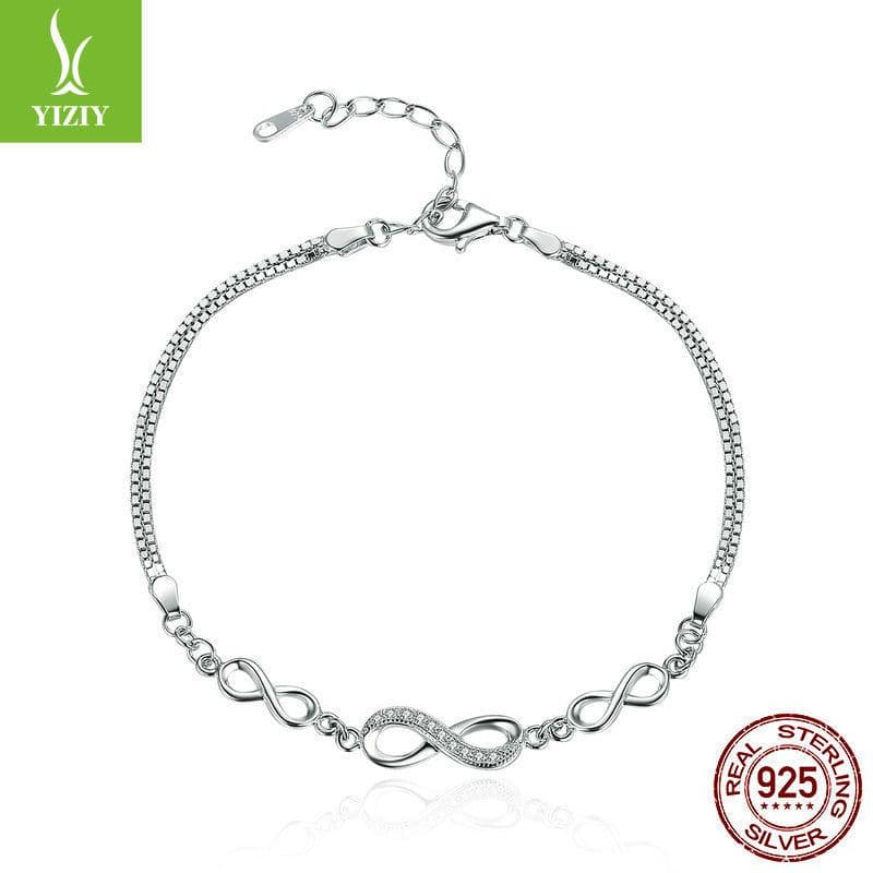 image-Ziyun S925 Sterling Silver Geometric Bracelet Women's Jewelry