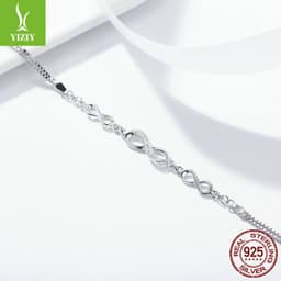 image-Ziyun S925 Sterling Silver Geometric Bracelet Women's Jewelry