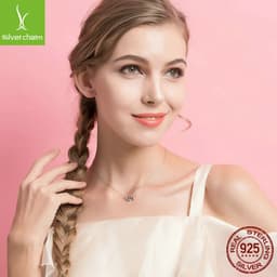 image-s925 sterling silver love heart-shaped necklace