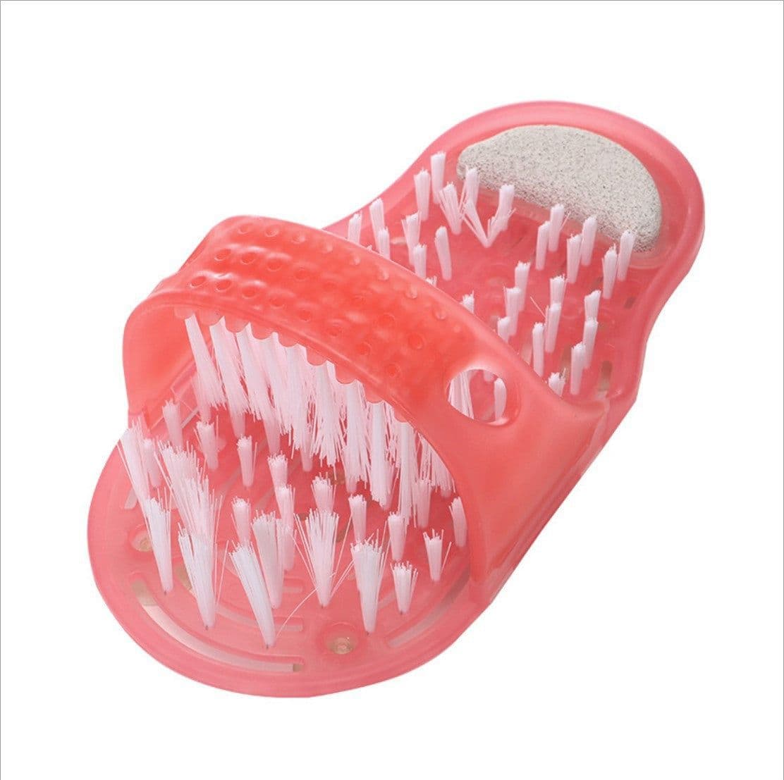 image-ZUYU Massage Bath Slippers with Foot Brush - Non-Slip Bathroom Shoes