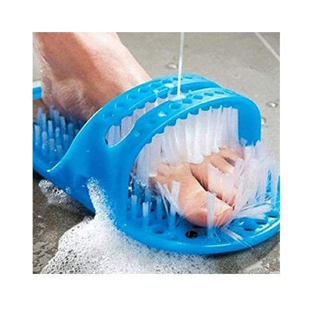 image-ZUYU Massage Bath Slippers with Foot Brush - Non-Slip Bathroom Shoes