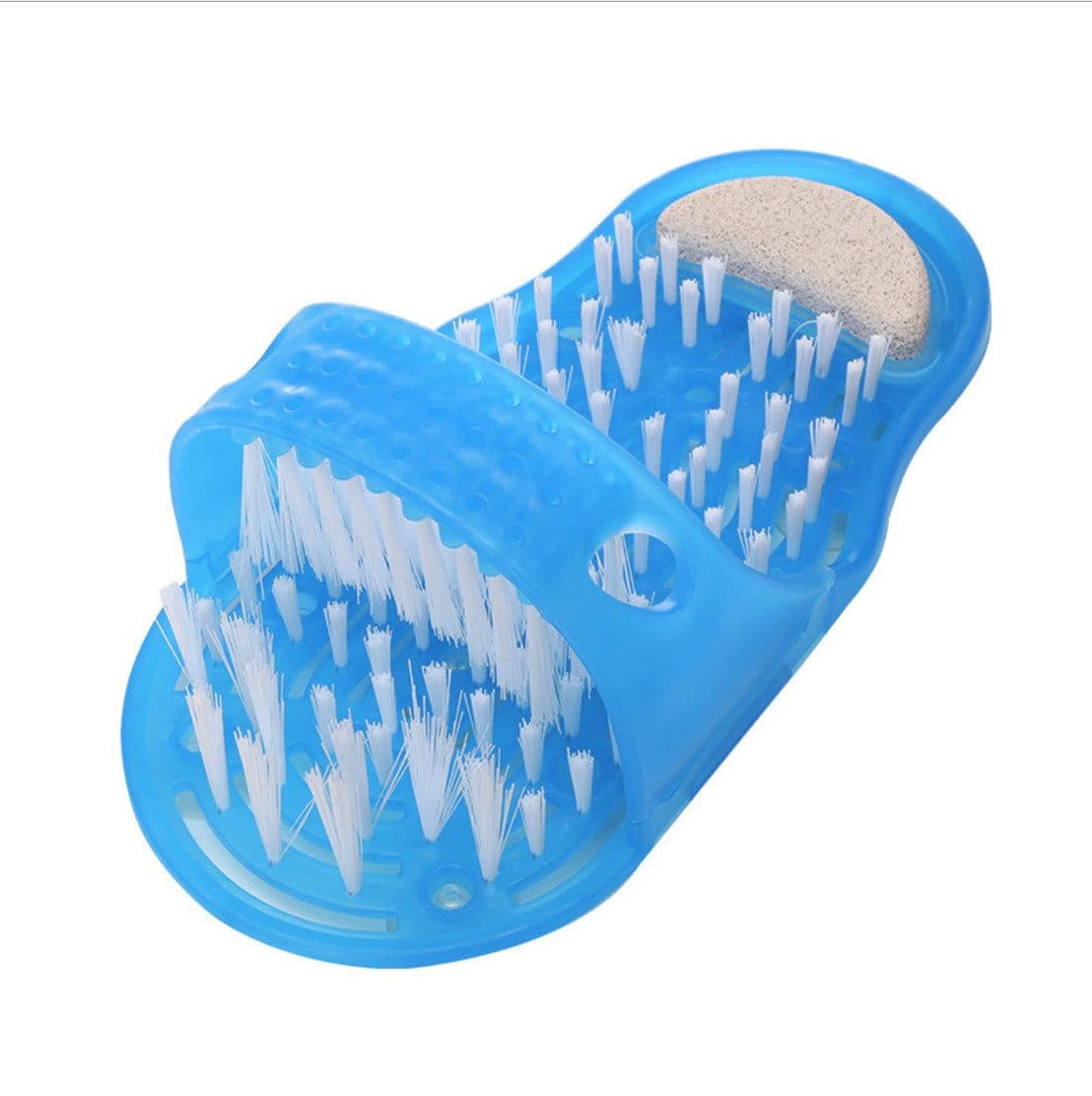 image-ZUYU Massage Bath Slippers with Foot Brush - Non-Slip Bathroom Shoes