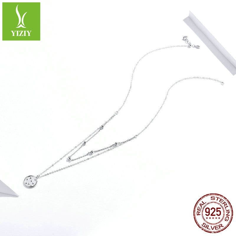 image-Manstar 925 Sterling Silver Heart Pendant Necklace Women SCN365