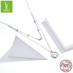 image-Manstar 925 Sterling Silver Heart Pendant Necklace Women SCN365