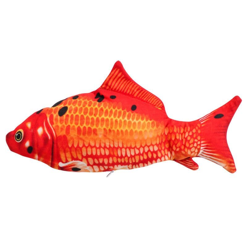 image-Electric Cat Toy Fish USB Rechargeable Plush Interactive Pet Toy