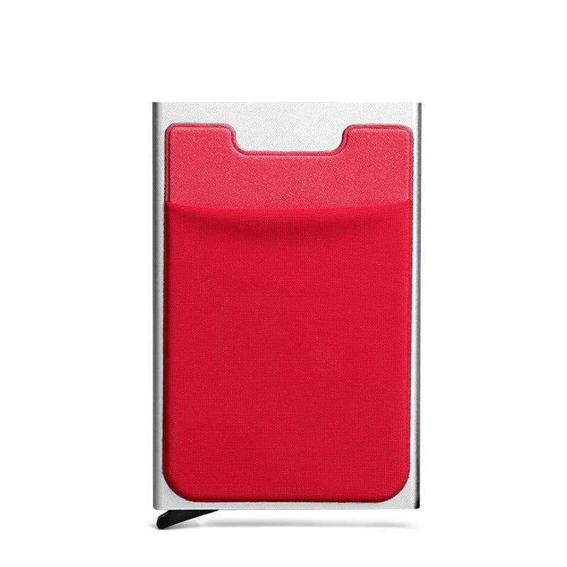 image-Aluminum Alloy RFID Blocking Card Holder with Auto Pop-Up
