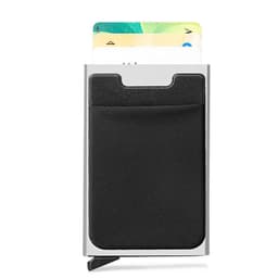image-Aluminum Alloy RFID Blocking Card Holder with Auto Pop-Up
