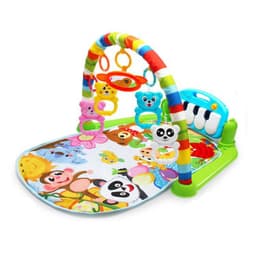 image-Baby Play Mat Gym with Piano, Music, Lights & Rattles