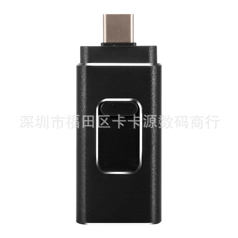 image-USB Flash Drive 4-in-1 OTG 32GB USB-A/Lightning/Type-C/Micro-USB