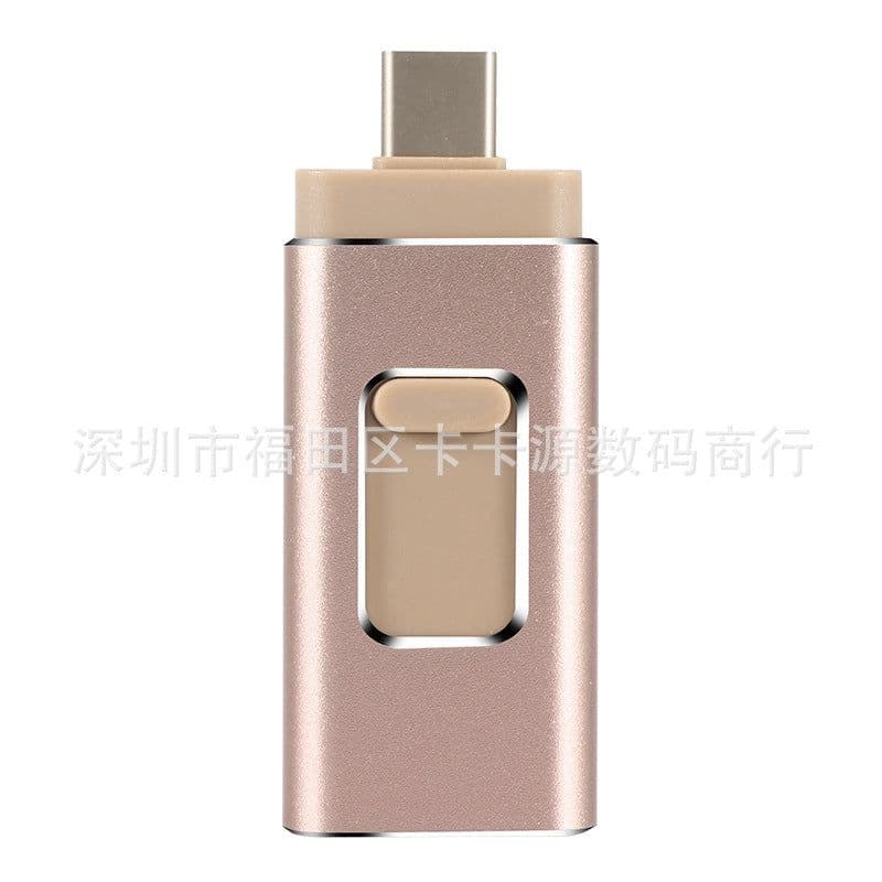 image-USB Flash Drive 4-in-1 OTG 32GB USB-A/Lightning/Type-C/Micro-USB