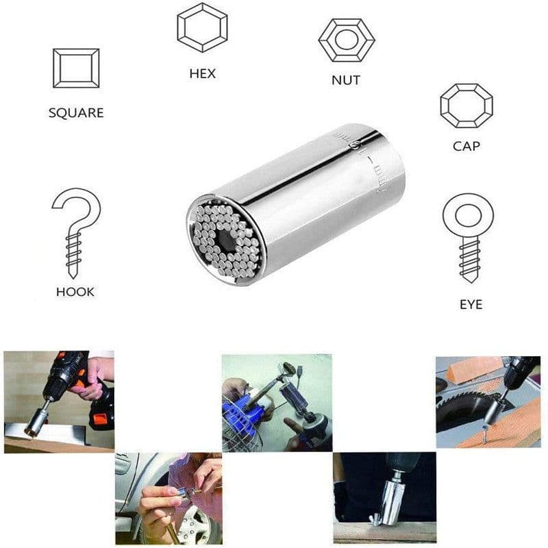 image-Universal Socket Wrench Multi-Function Ratchet Tool Set