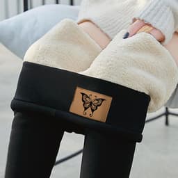 image-Women's High Waist Fleece Lined Leggings Winter Warm Pants